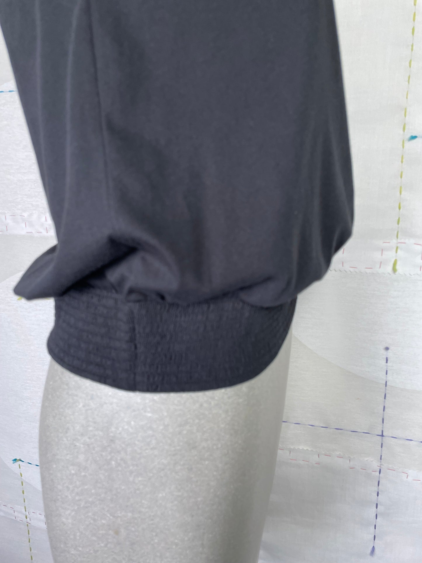 Lilla P. ~ Smocked Hem Tank - Black