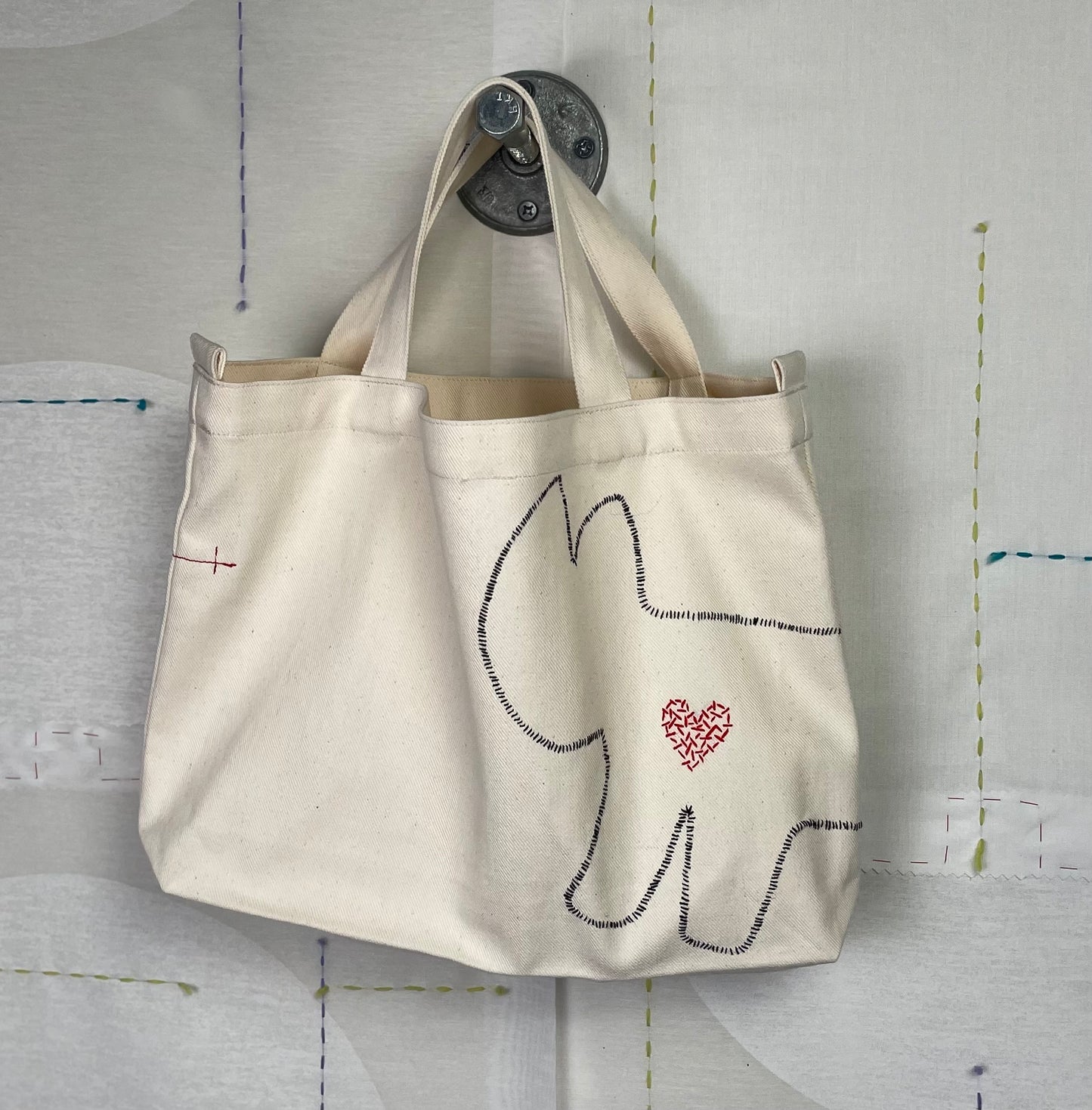 Cats With A Heart  ~  Camila Tote Bag - Off-White