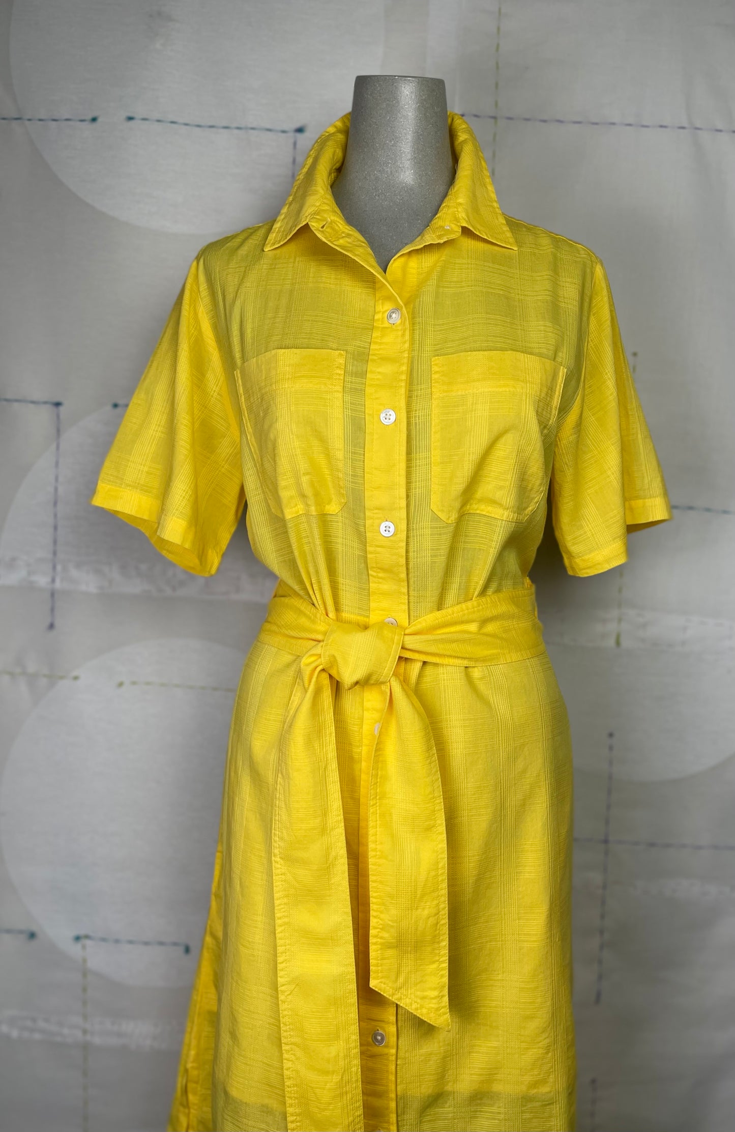 Lilla P. ~ Belted Shirt Dress - Saffron