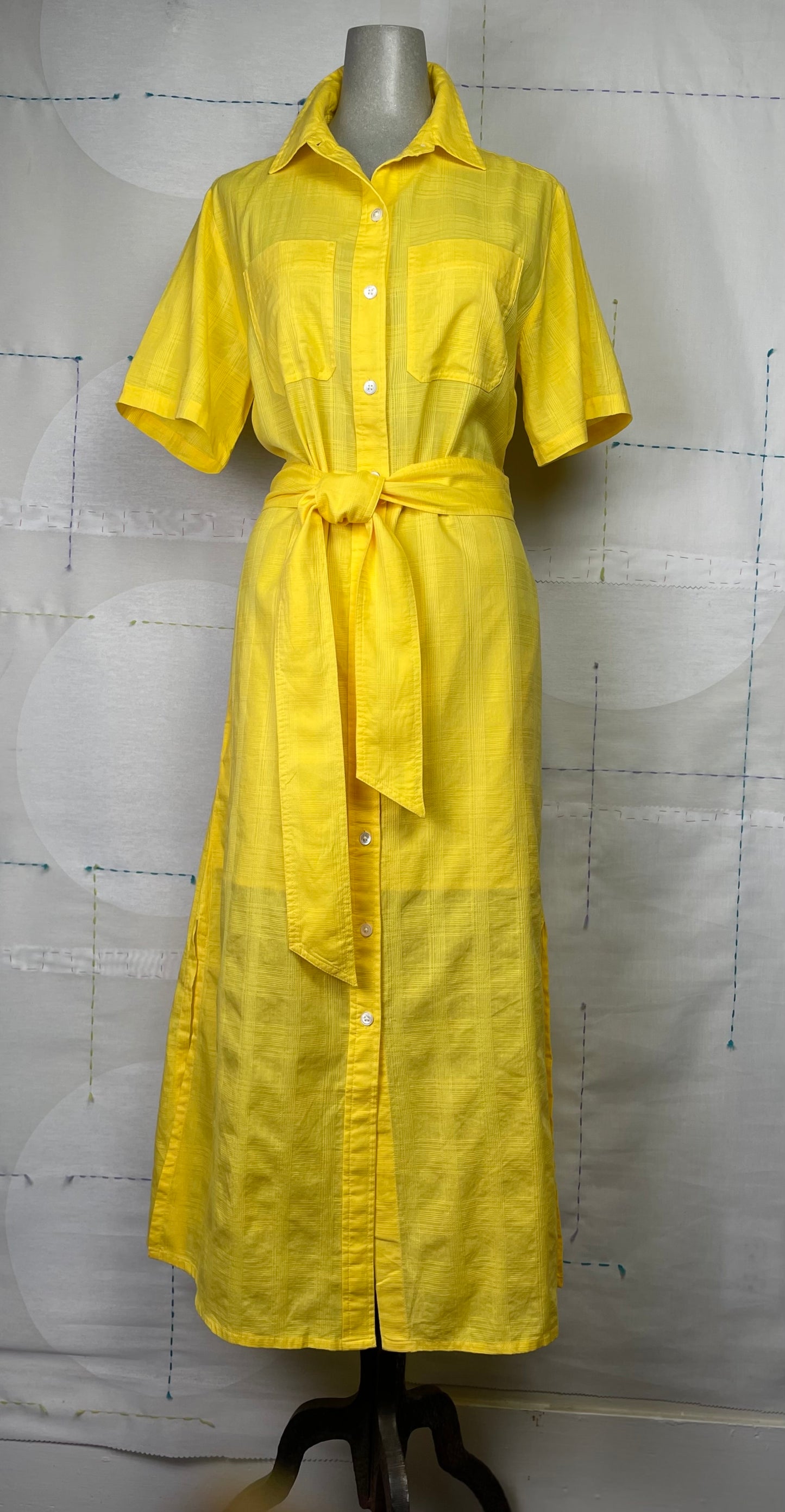 Lilla P. ~ Belted Shirt Dress - Saffron