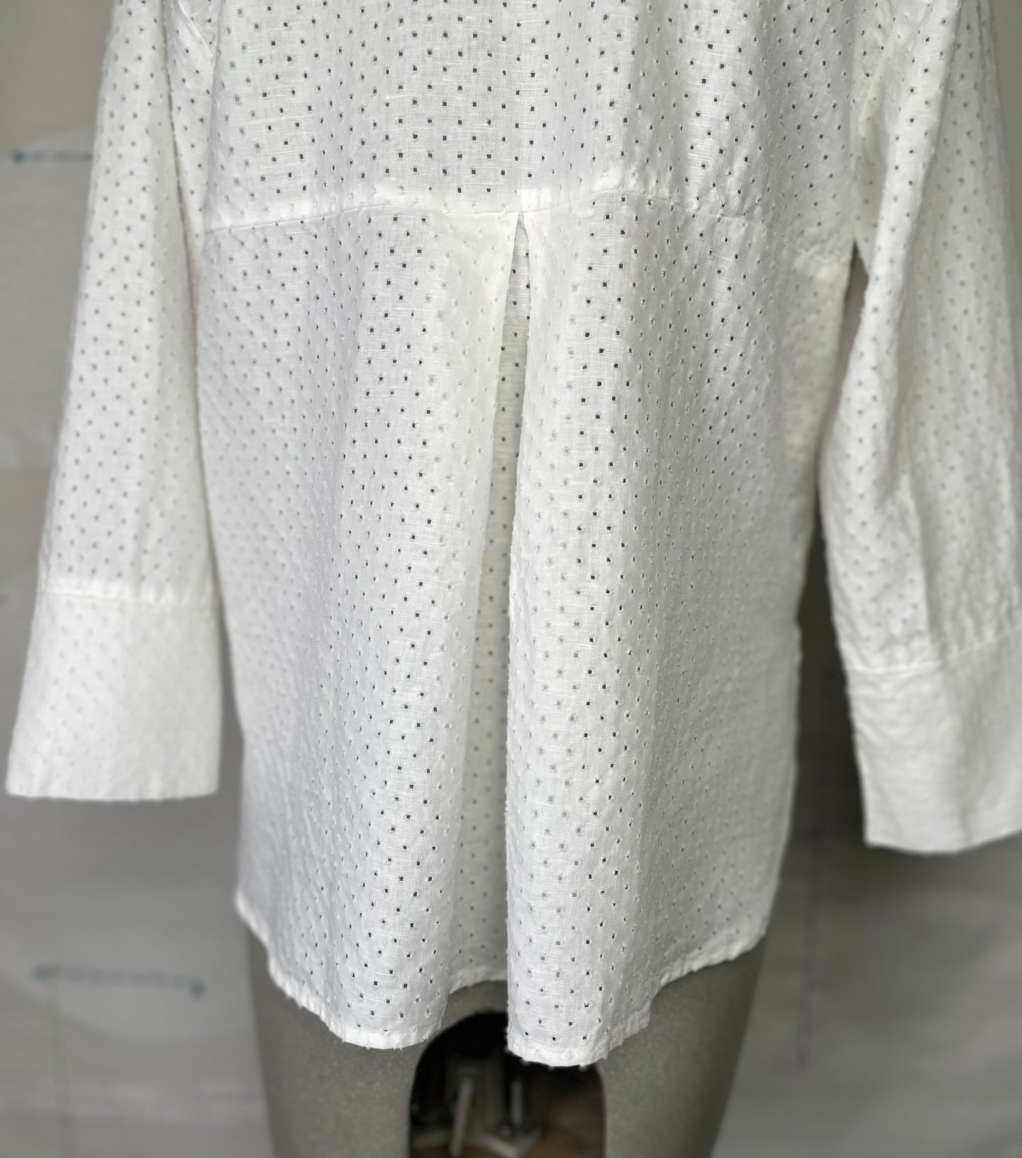 Cut Loose ~ Pinhole Crop Easy Shirt - Laundered