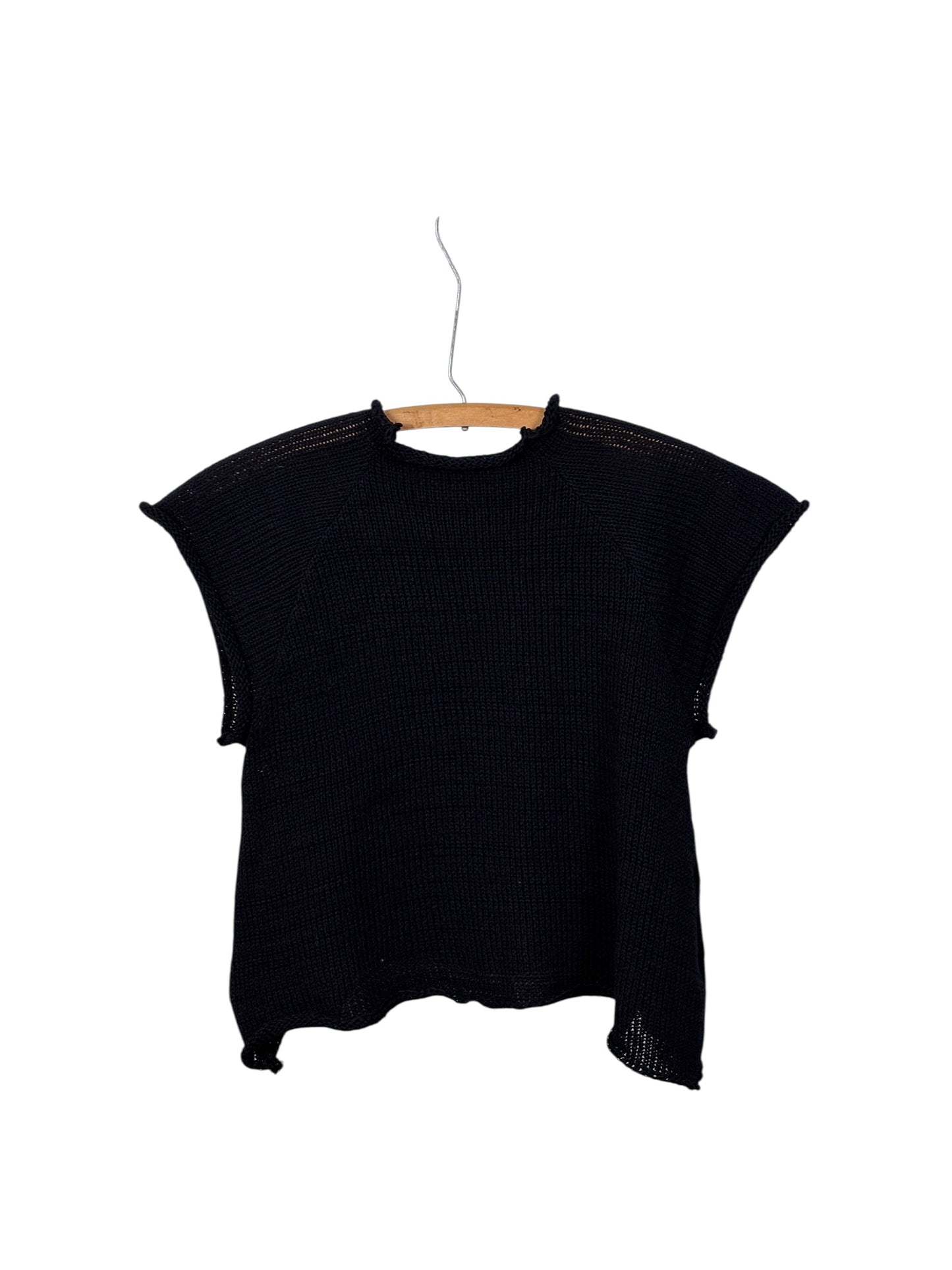 Paper Temples ~ Raglan Vest - Black