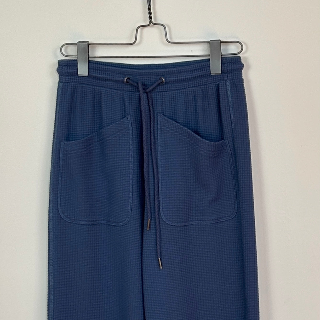 Lilla P. ~ Textured Waffle Patch Pocket Pant - Ink