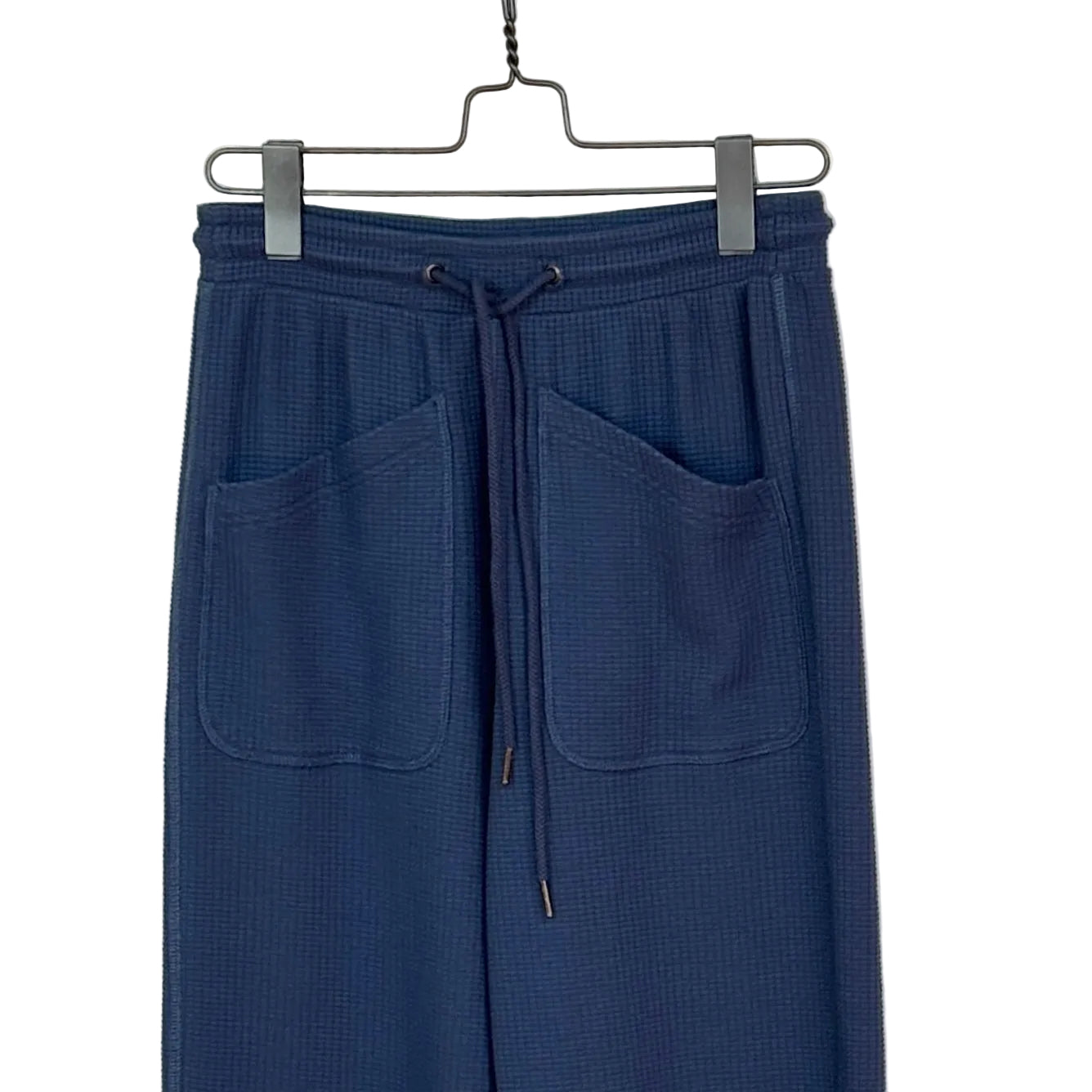 Lilla P. ~ Textured Waffle Patch Pocket Pant - Ink
