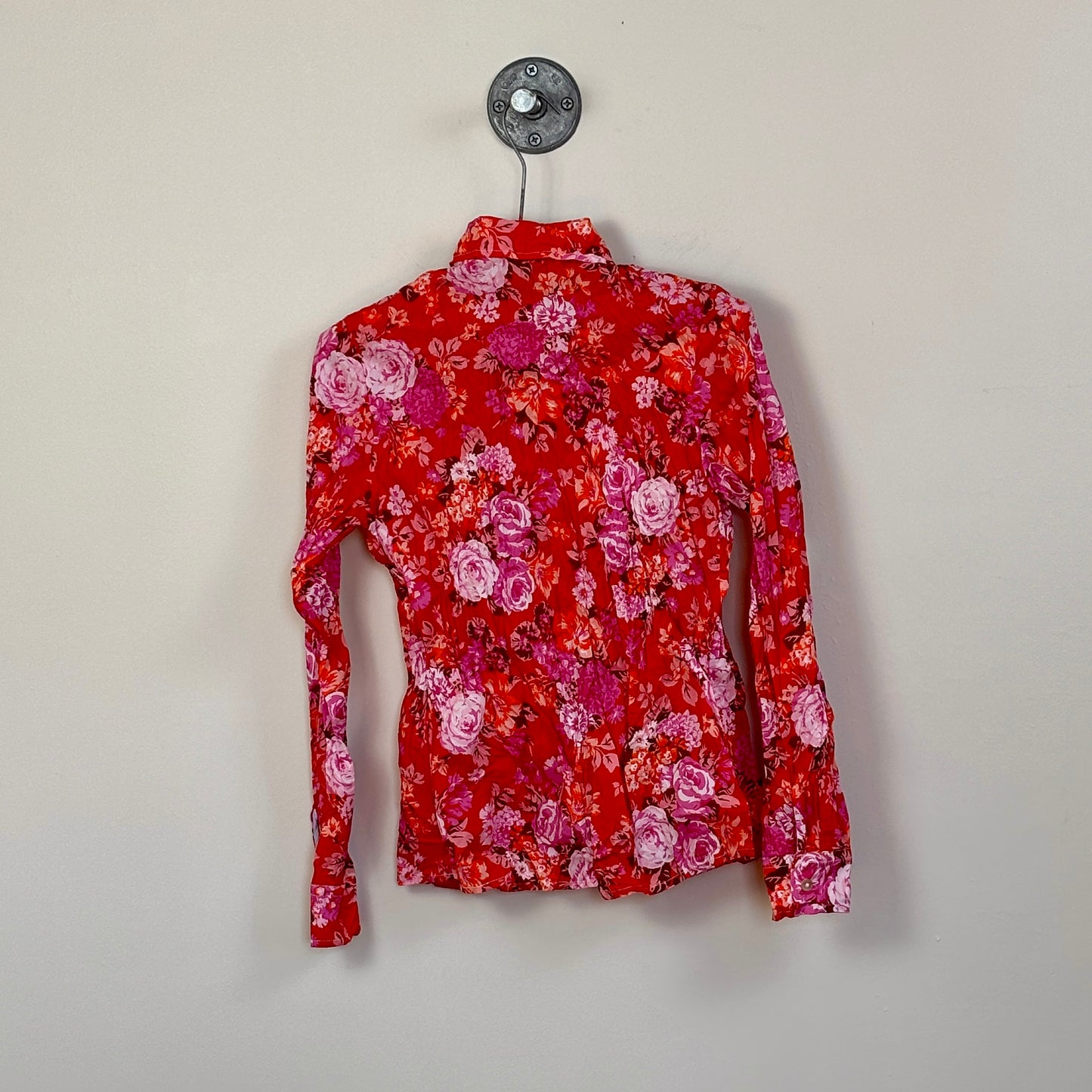 Miki Thumb ~ Liberty Print Classic Shirt - Bouquet Red