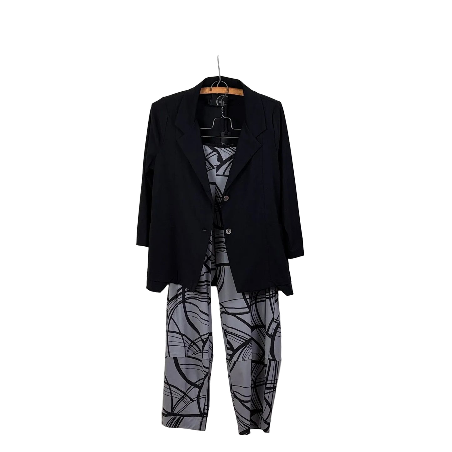 Porto ~ Buster Pant - Zinc Flamingo Print