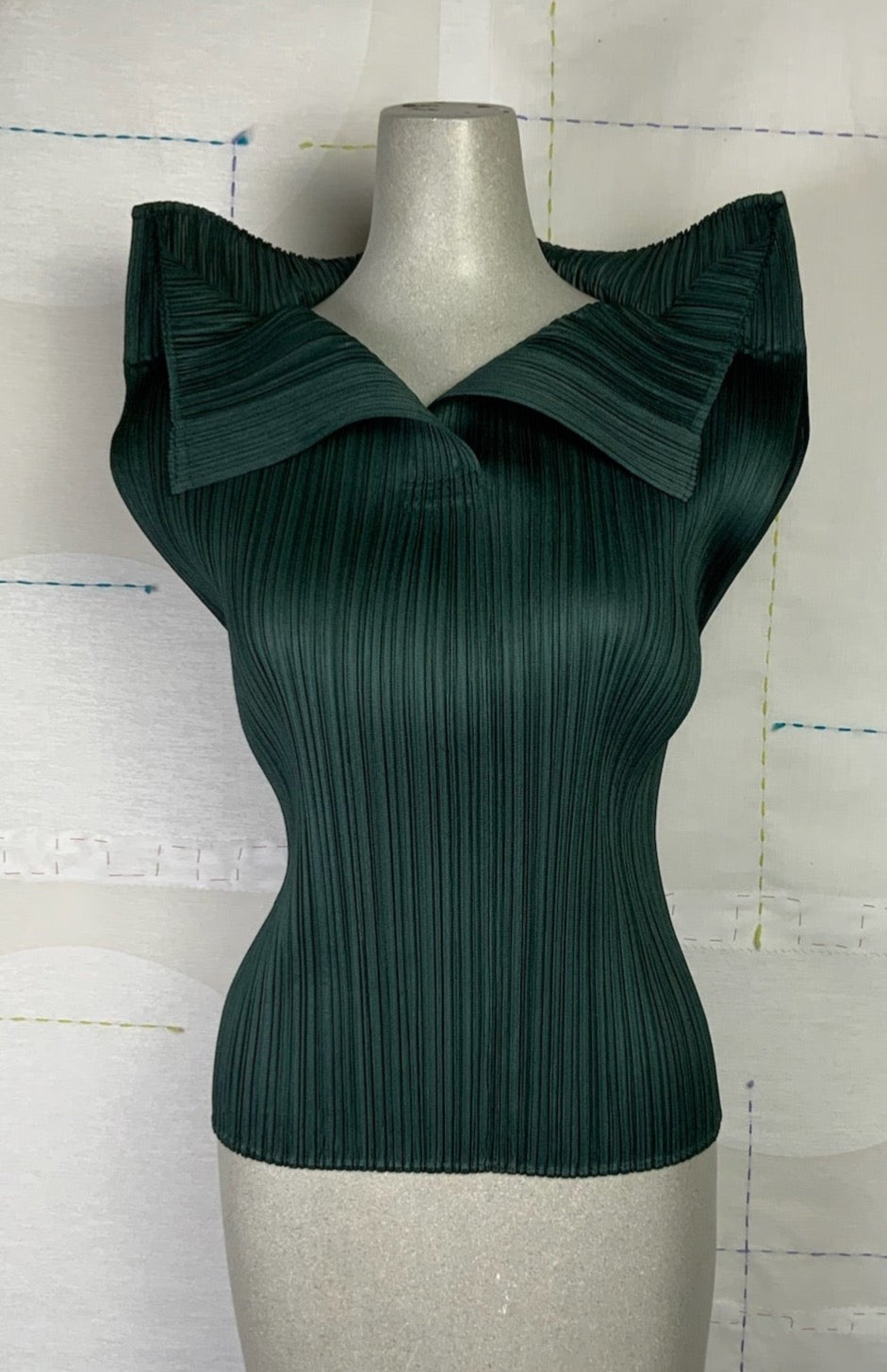 Pleats Please Issey Miyake  ~  Monthly Colors July Top - Dark Green 69