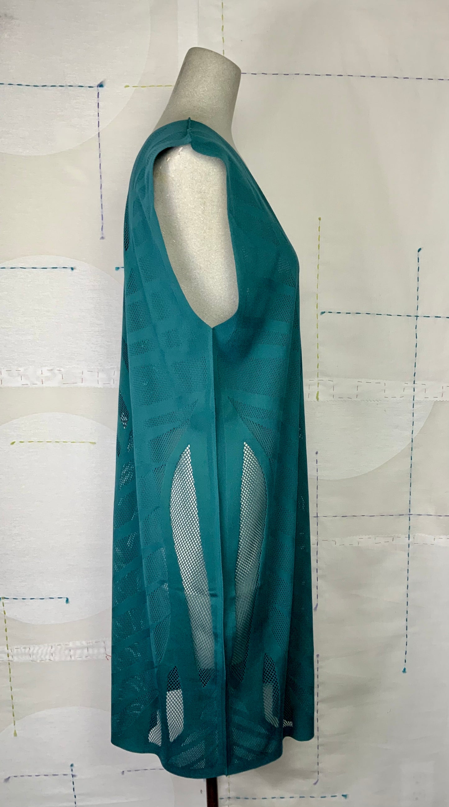Pleats Please Issey Miyake  ~  A-Poc Fern Dress - Turquoise Green