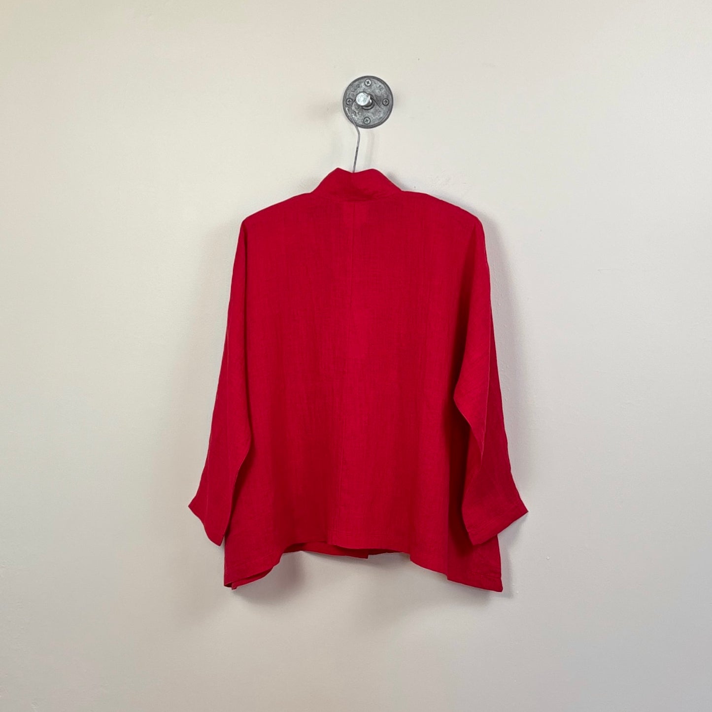 M Square ~ Mandarin Swing Shirt - Scarlet