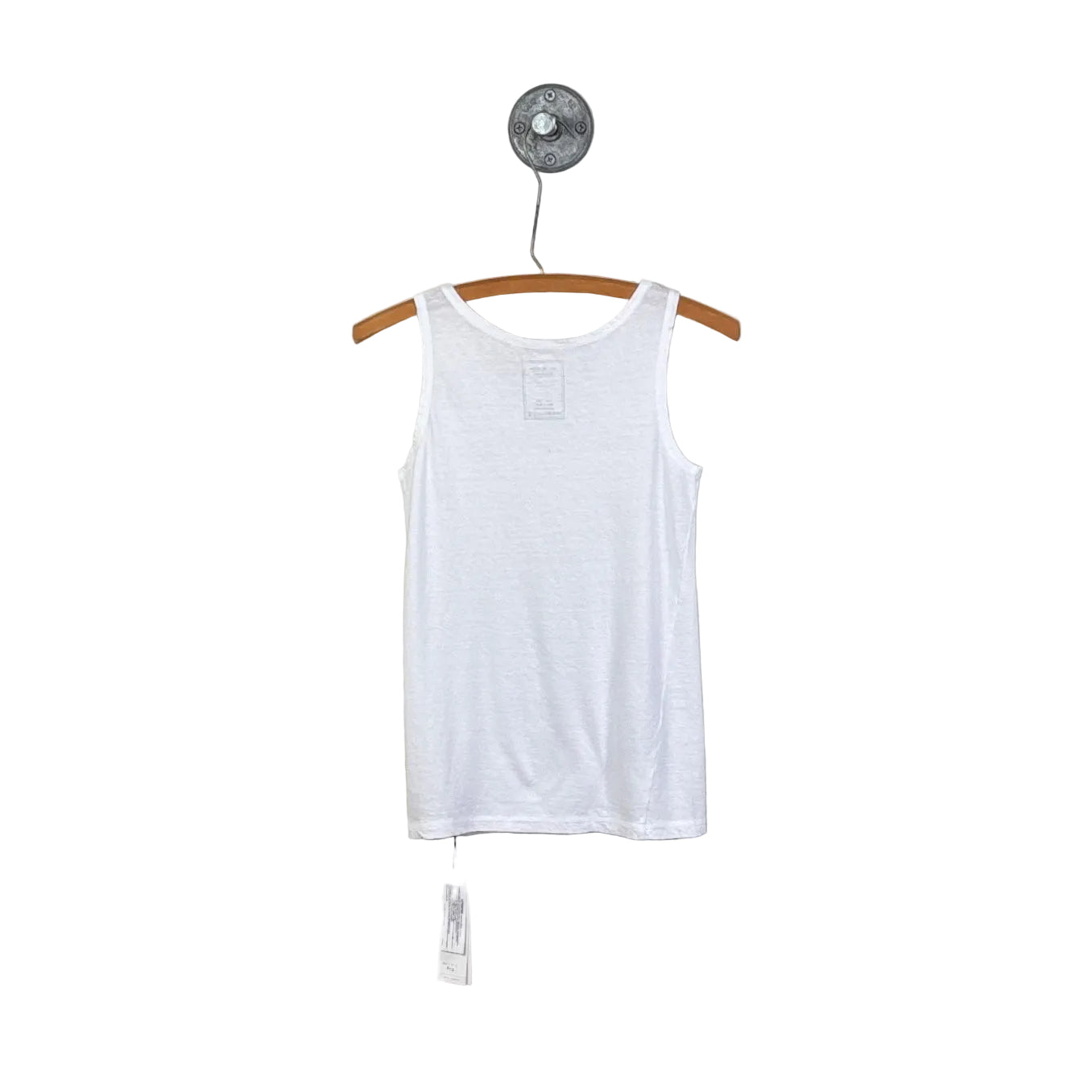 Pas de Calais ~ Soft Cotton Jersey Tank Top - White