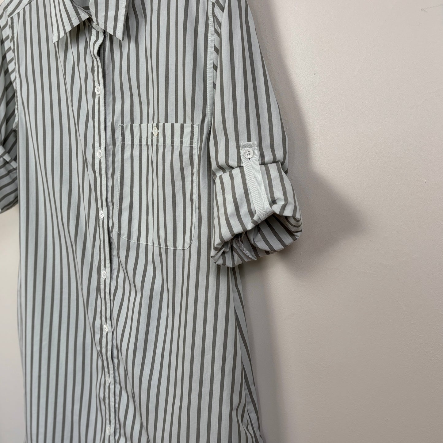 Lilla P. ~ Striped Shirtdress - Pool Stripe