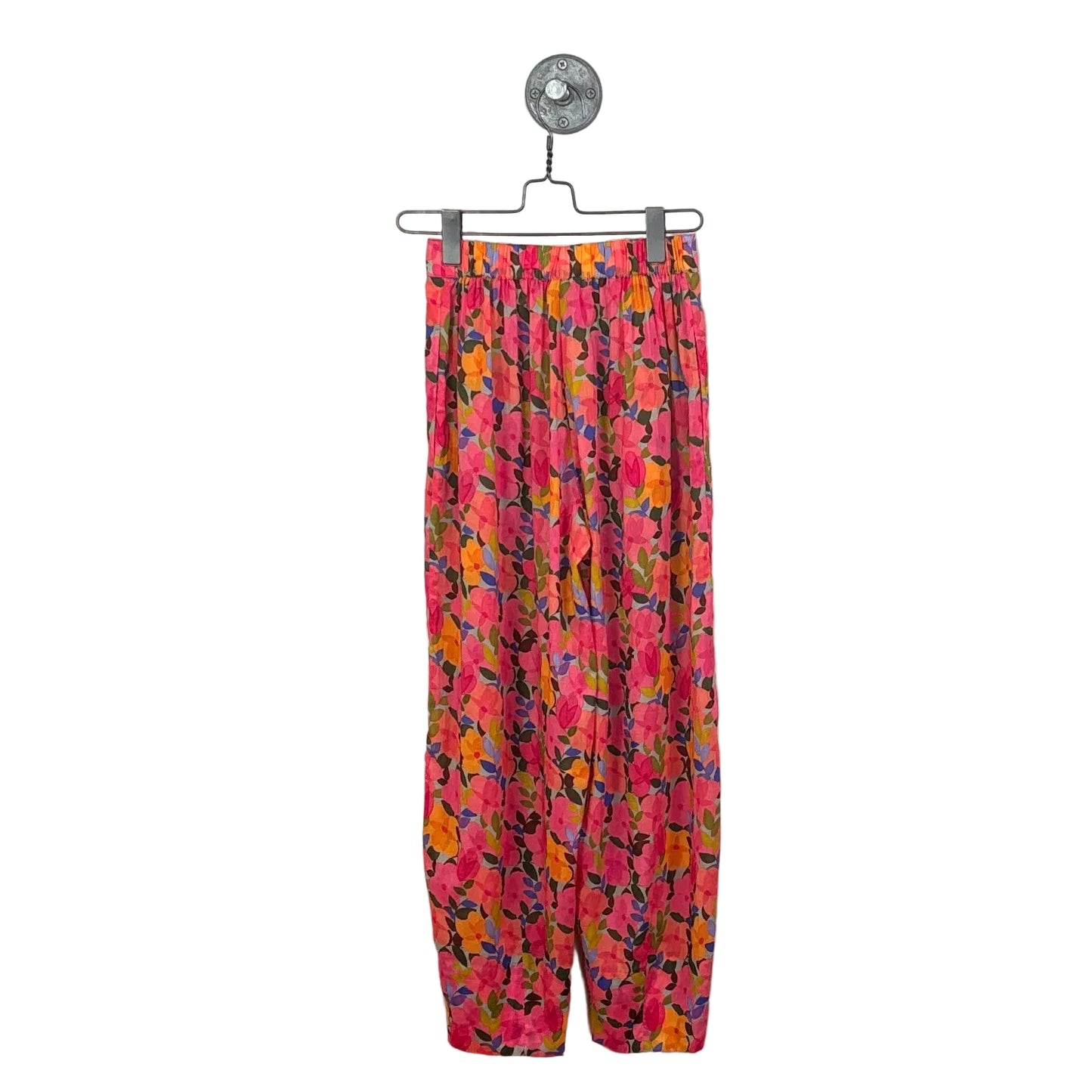 Neeru Kumar ~ Tuck Front Trousers - Pink Floral
