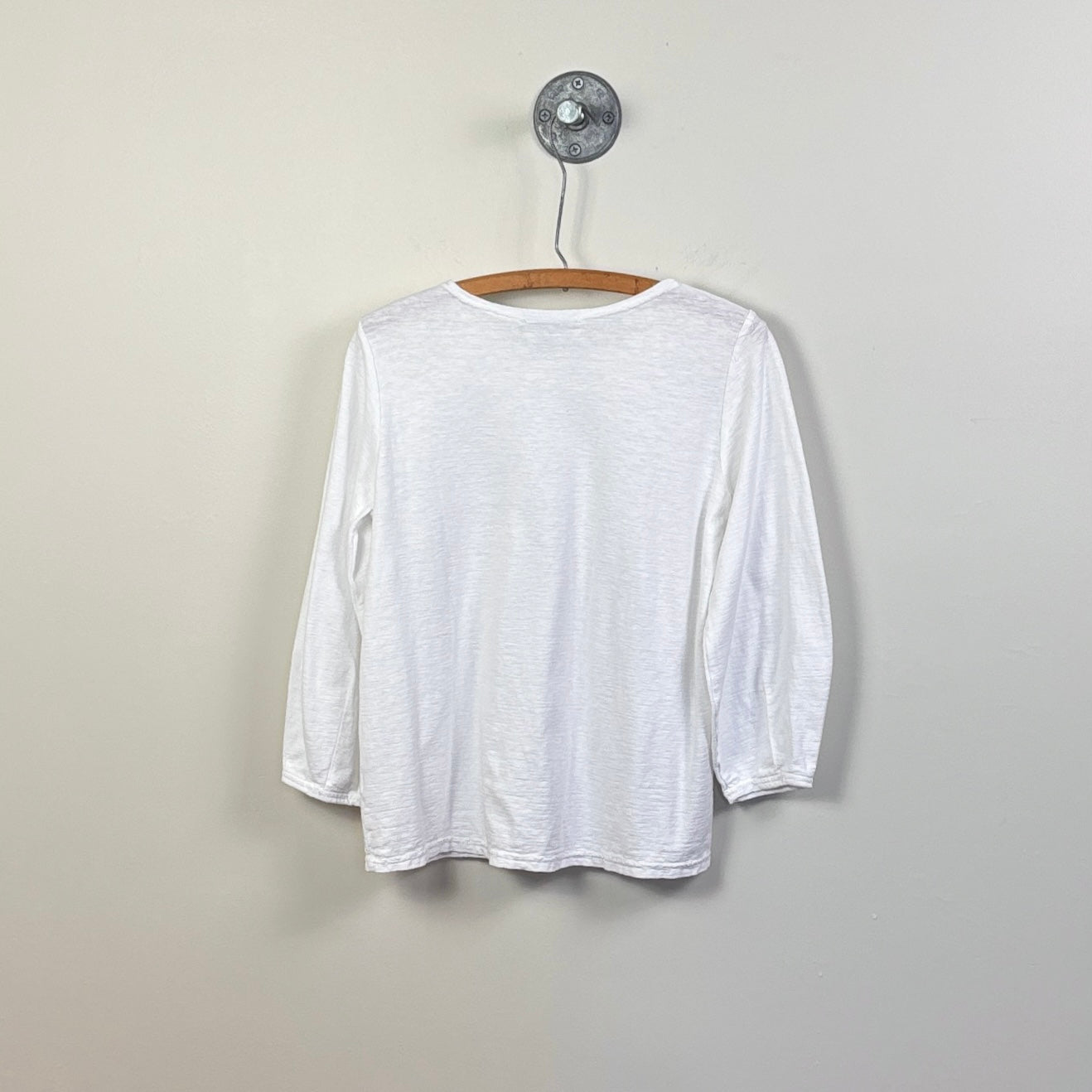 Cut Loose ~ Lantern Sleeve Top - White