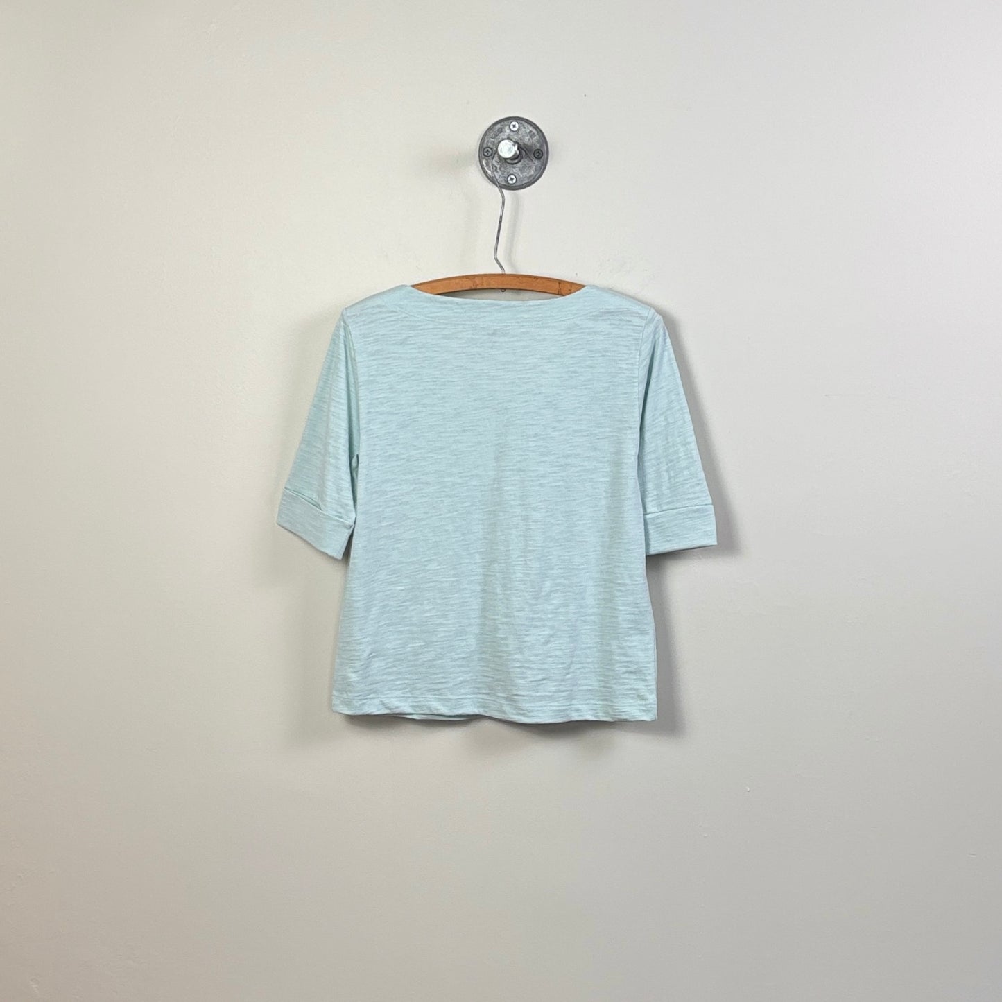 Lilla P. ~ Cuffed Sleeve Boatneck - Seabreeze
