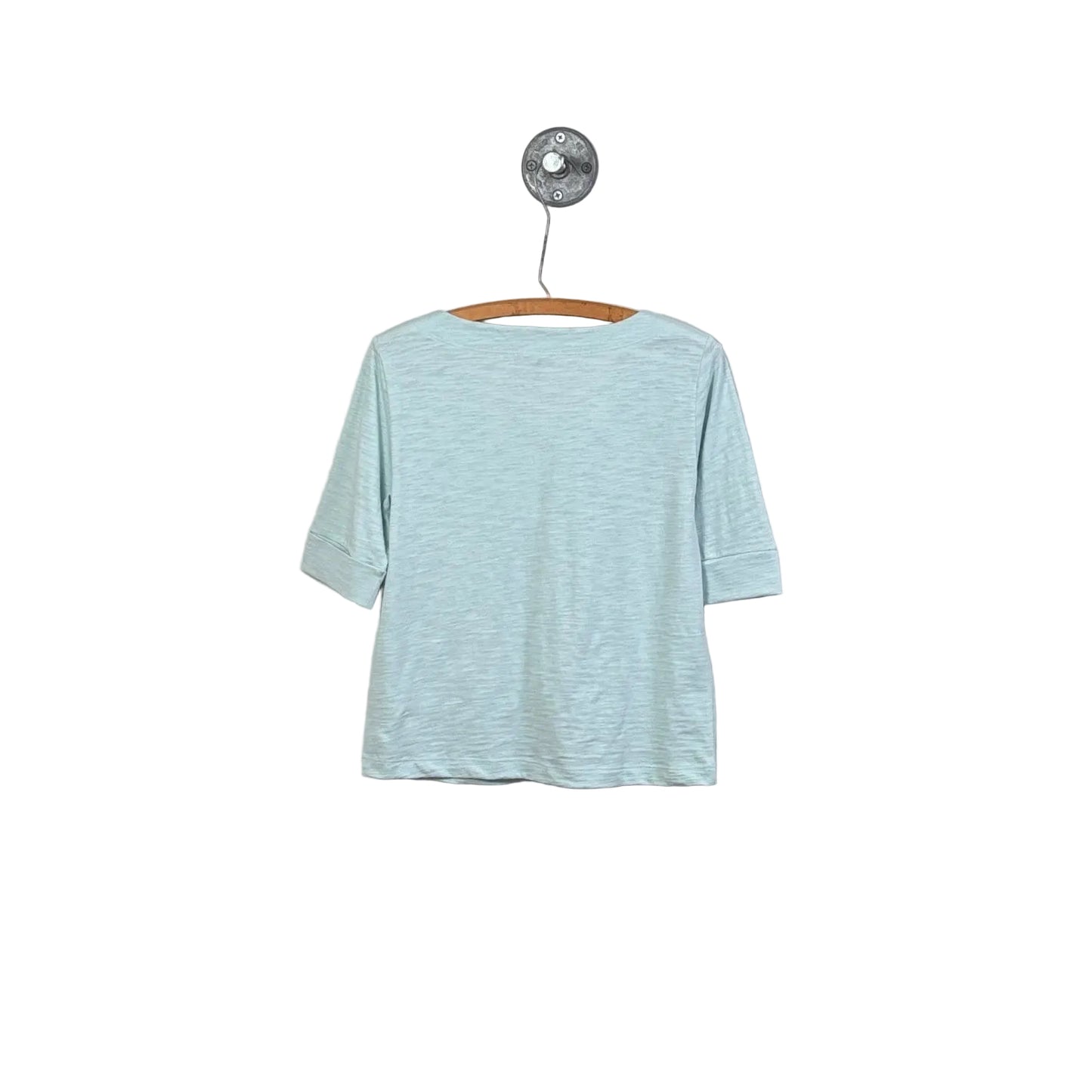 Lilla P. ~ Cuffed Sleeve Boatneck - Seabreeze
