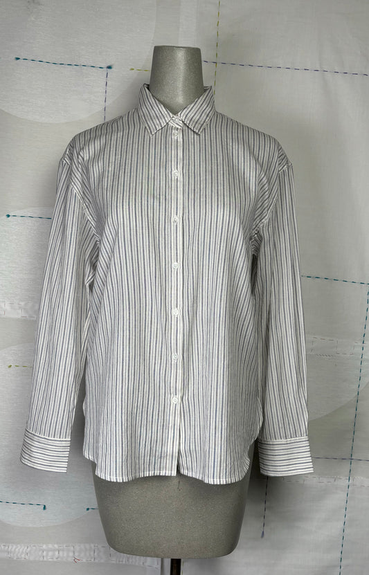 M.Patmos  ~  Bennett Shirt - Ivory Stripe