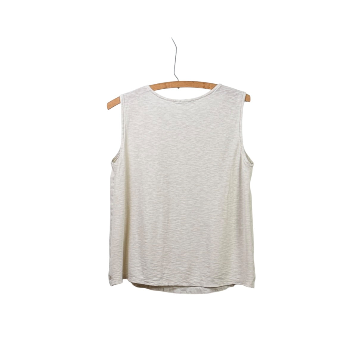 Cut Loose  ~  Linen Combo Pocket Shell Top - Jicama