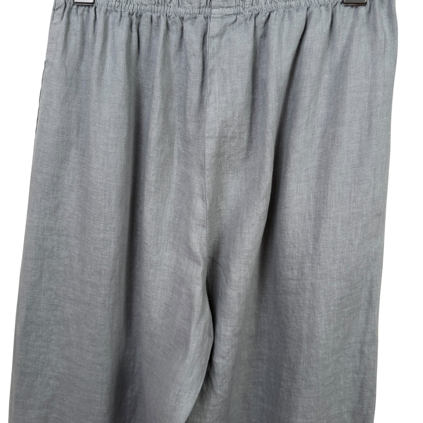 Cut Loose  ~  Linen Barrel Crop Pant - Overcast