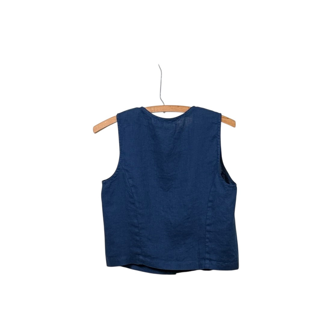 Cut Loose  ~  Linen Crop Vest - Naval