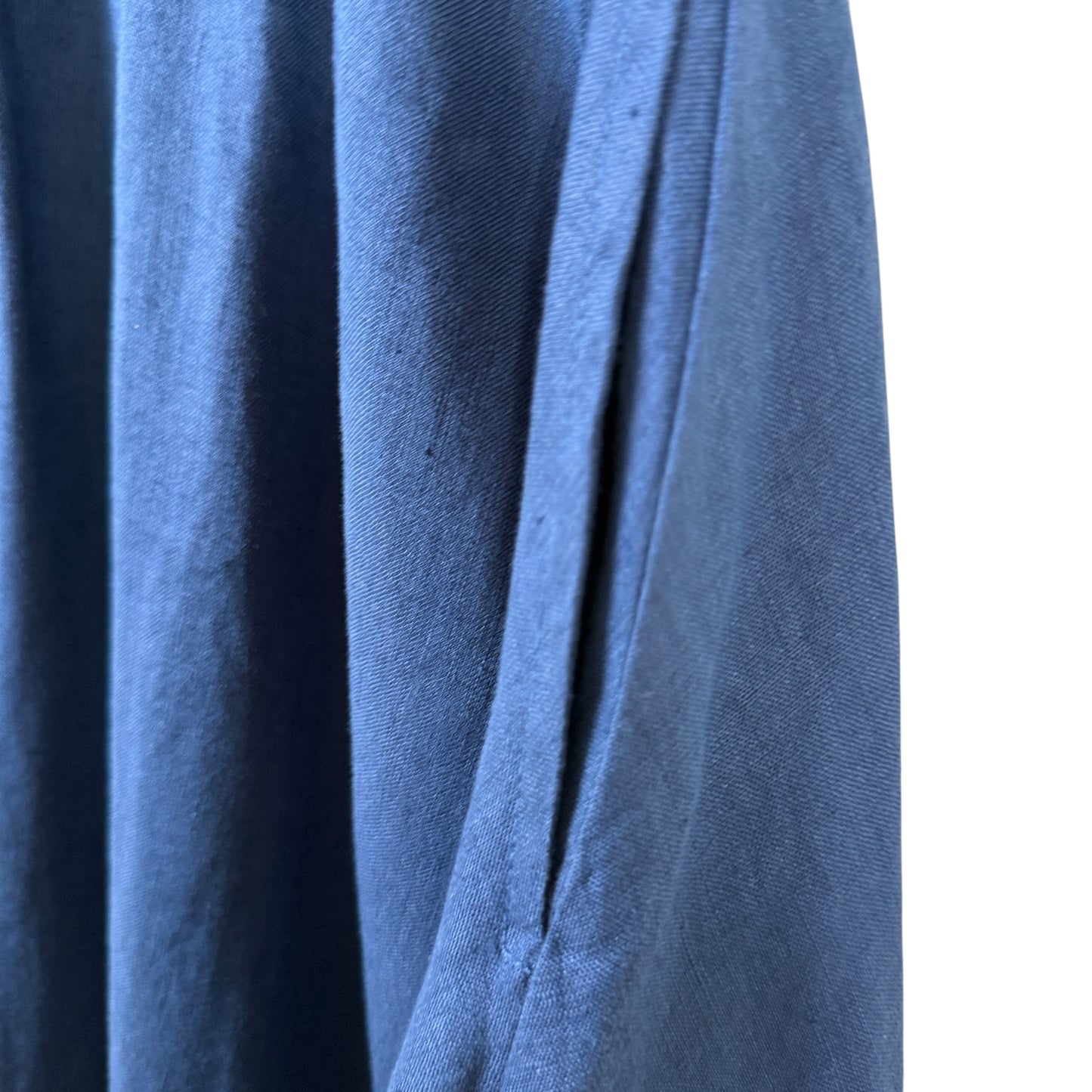 Cut Loose  ~  Linen Side Slit Skirt - Naval