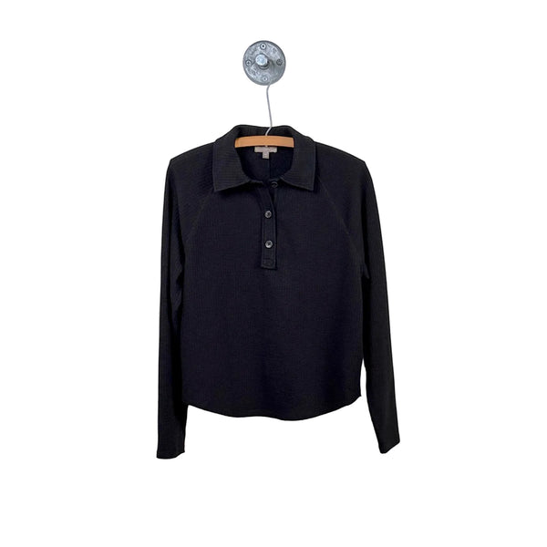 Lilla P. ~  Raglan Polo - Black