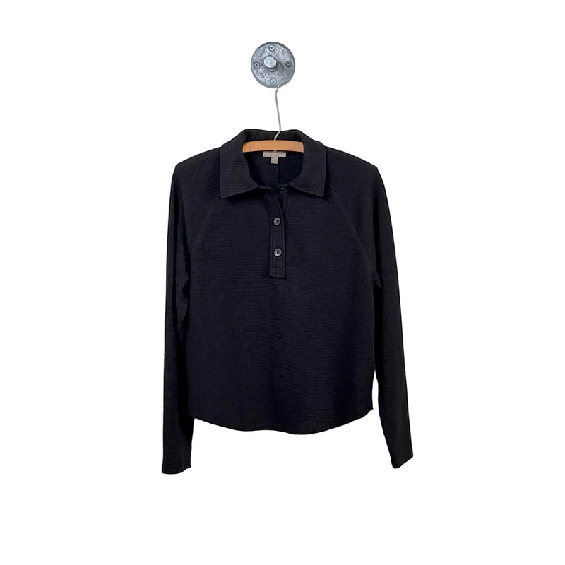 Lilla P. ~  Raglan Polo - Black