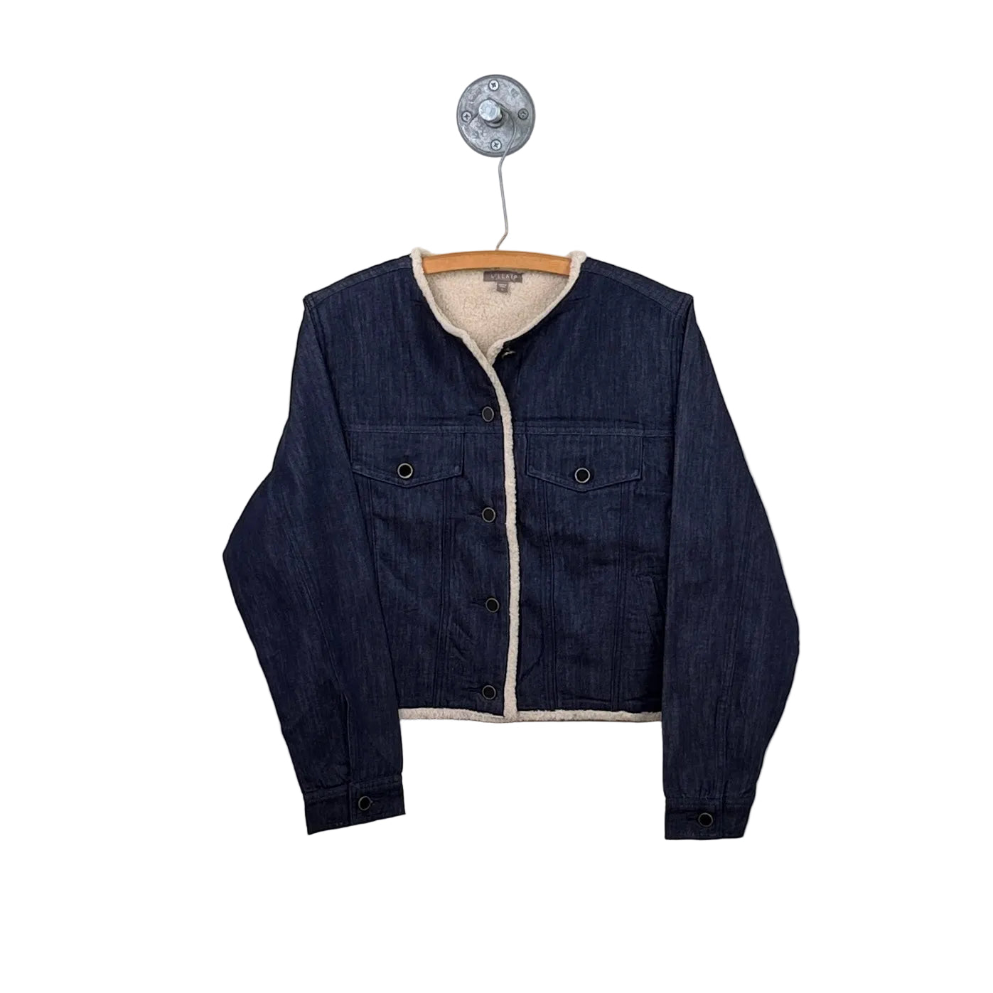 Lilla P. ~  Sherpa Lined Jean Jacket - Dark Wash