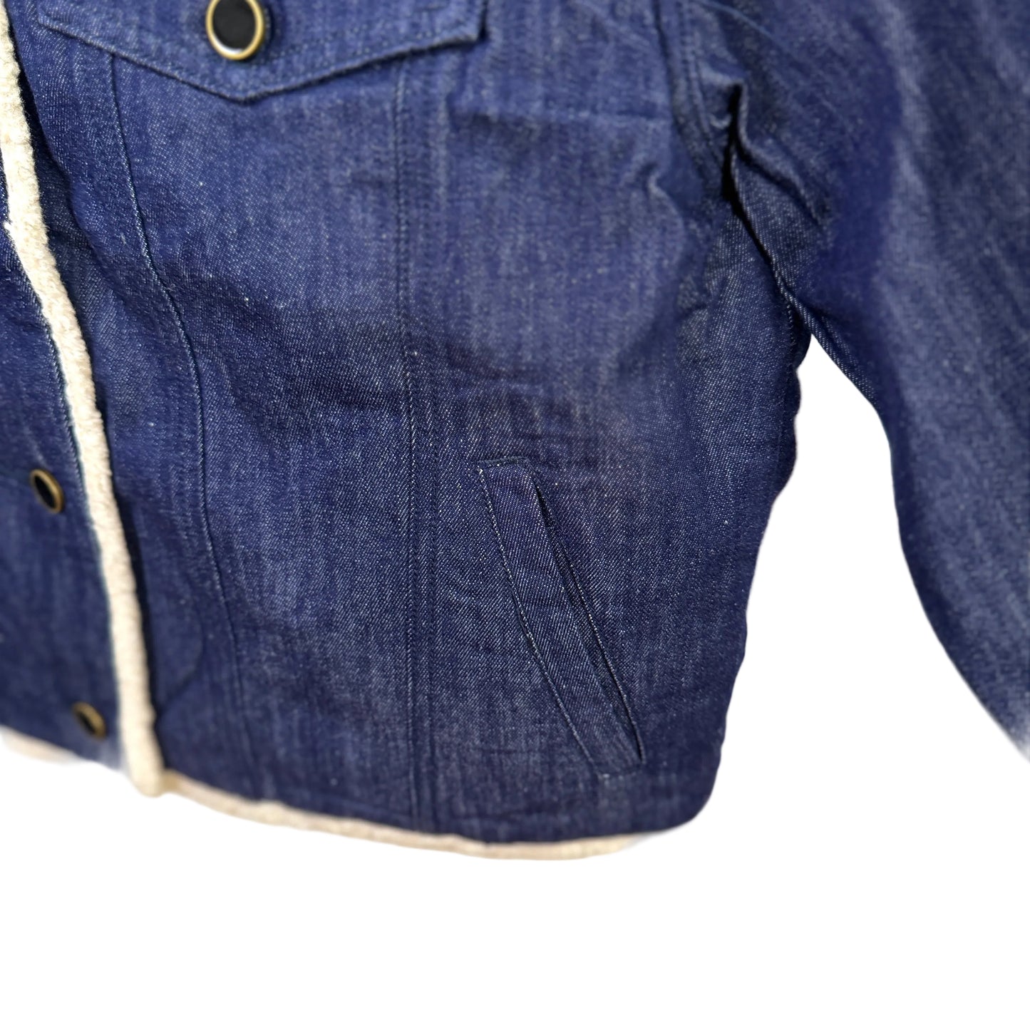 Lilla P. ~  Sherpa Lined Jean Jacket - Dark Wash