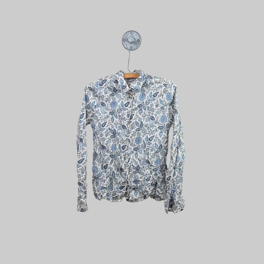 Miki Thumb  ~  Liberty Print Classic Shirt - Tap Sky