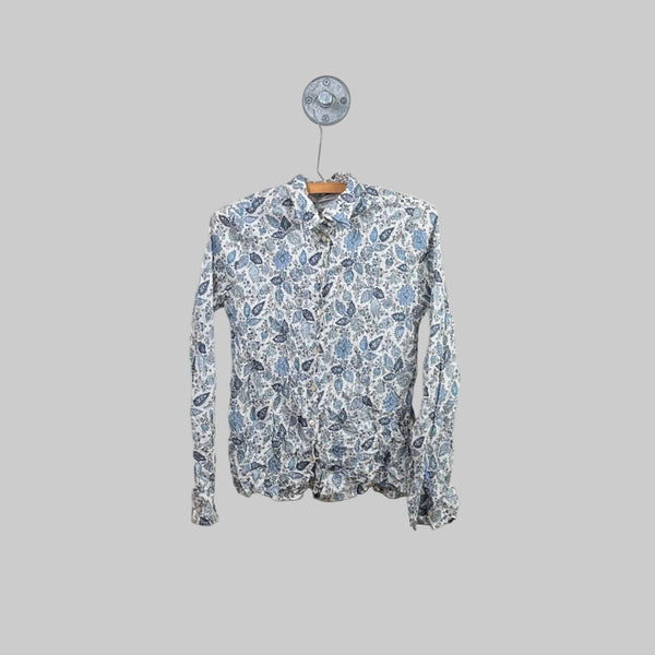 Miki Thumb  ~  Liberty Print Classic Shirt - Tap Sky