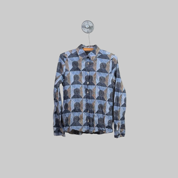 Miki Thumb  ~  Liberty Print Classic Shirt - Tuiler Ocean