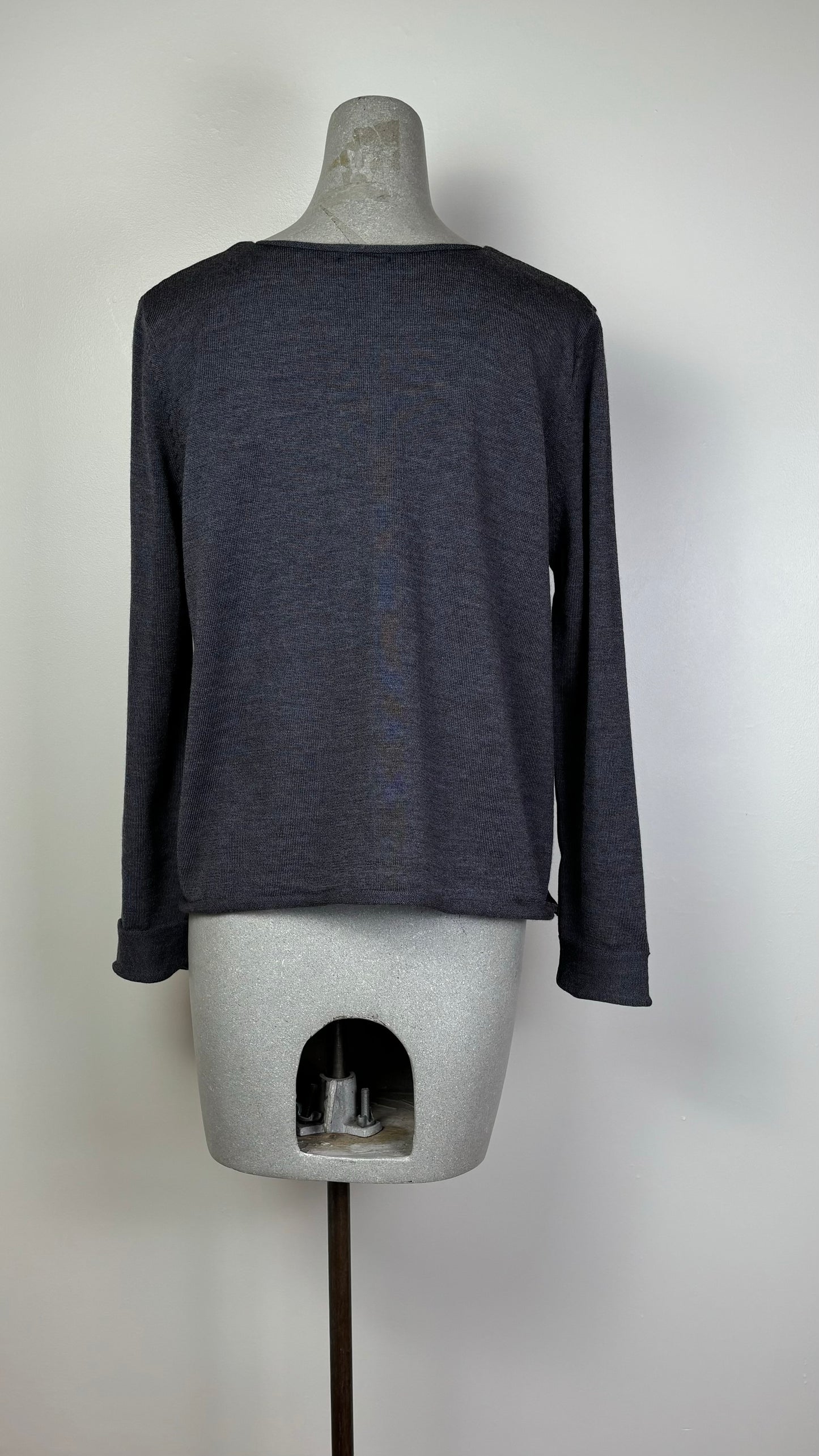 Knit Knit  ~  K-12 Boxy Pullover - Grigio Scuro