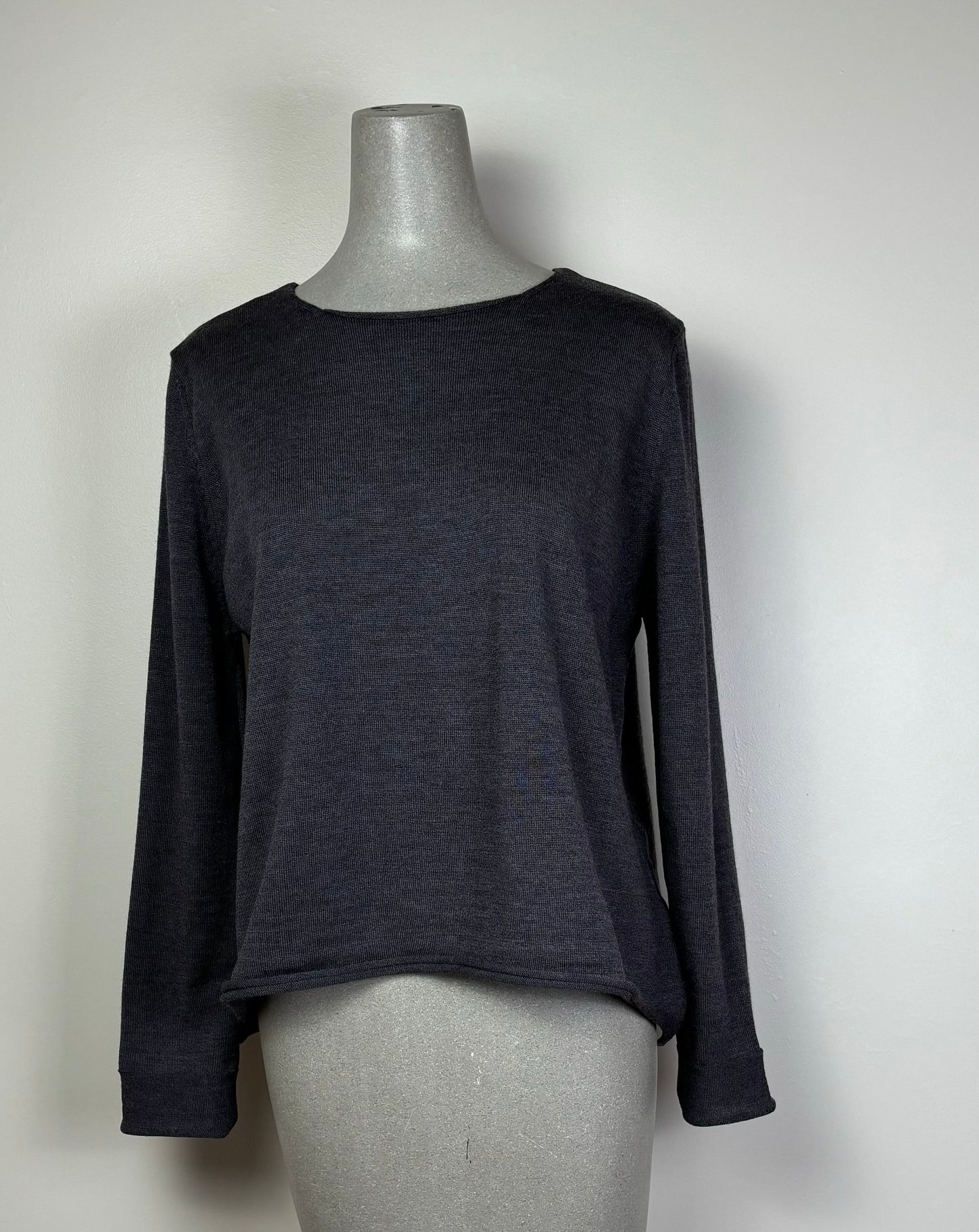 Knit Knit  ~  K-12 Boxy Pullover - Grigio Scuro