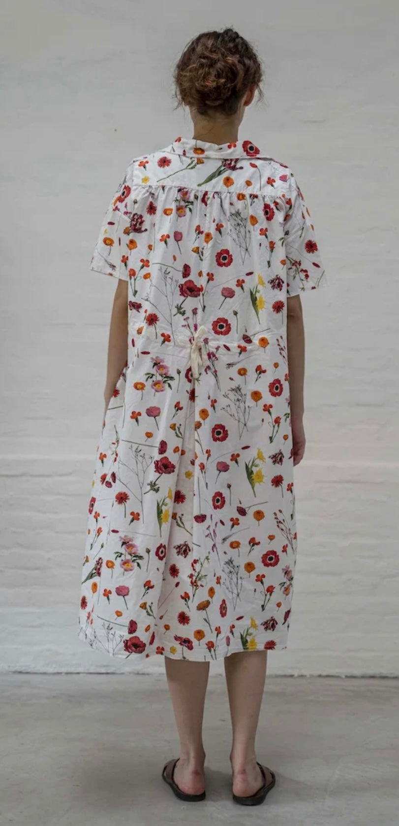H+ Hannoh Wessel  ~  Dress Reana - Red Flowers Print