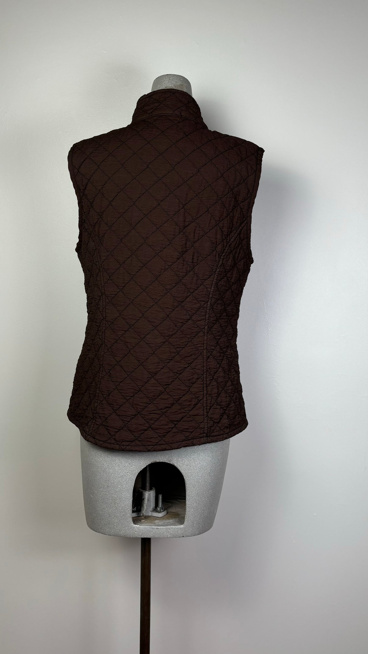 Cut Loose  ~  Quilted Zip Vest - Mahogany