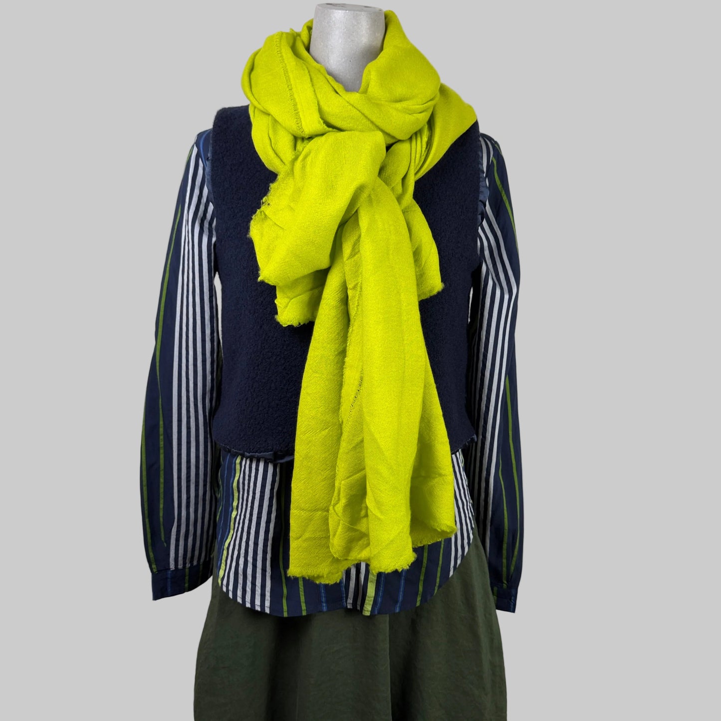 H+ Hannoh Wessel  ~  Scarf Sophie - Chartreuse