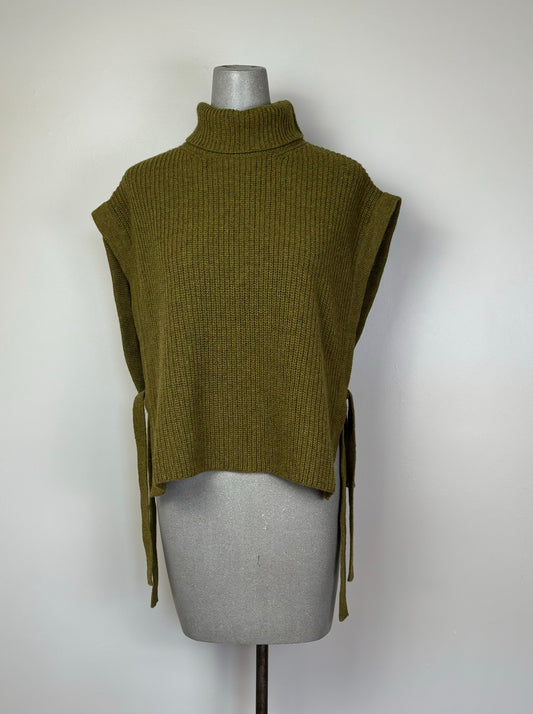 Beaumont Organic  ~  Kanon Recycled Wool Vest - Olive Marl