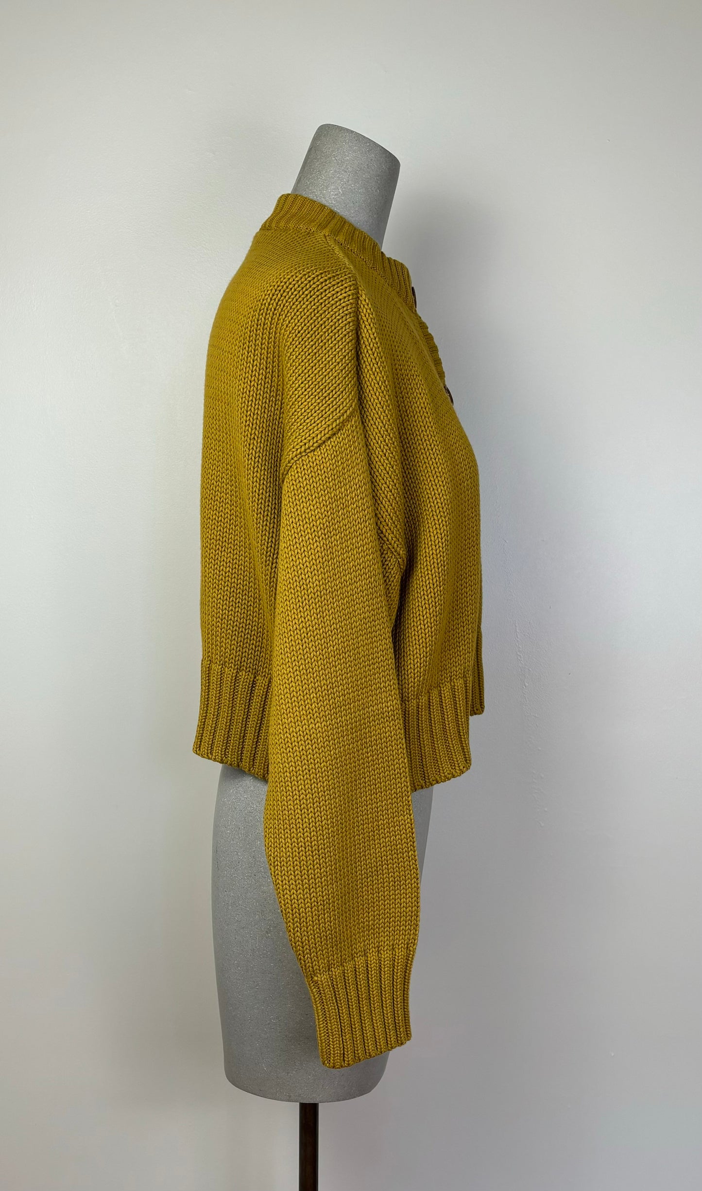 Beaumont Organic  ~  Sugi Organic Cotton Cardigan - Chartreuse