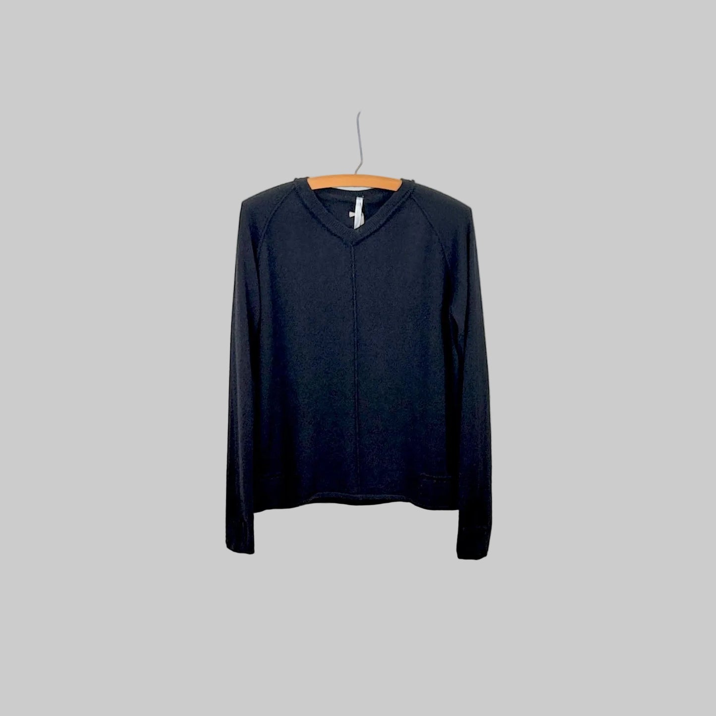 MJW.  ~  V Neck Pullover - Black