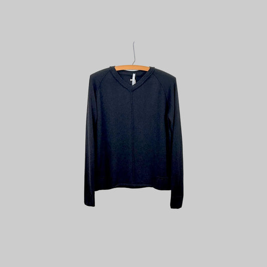 MJW.  ~  V Neck Pullover - Black