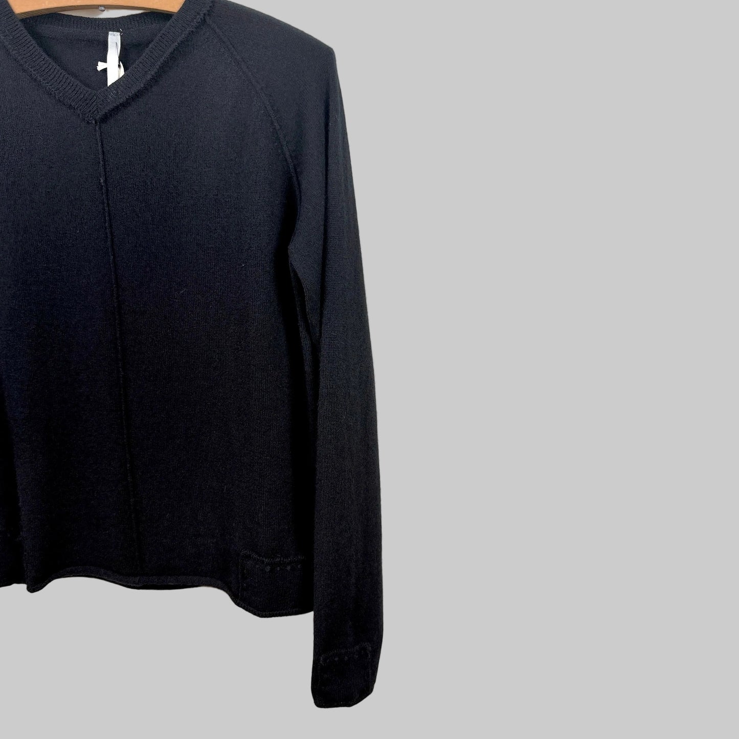 MJW.  ~  V Neck Pullover - Black