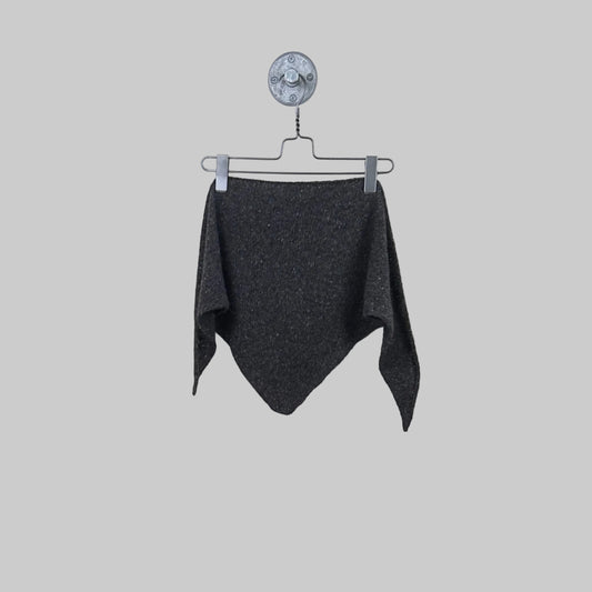 MJW.  ~  Donegal Cashmere Donegal Luxetweed Scarf - Charcoal