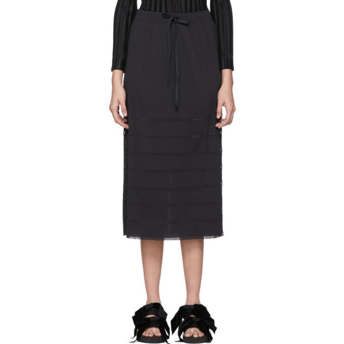 Pleats Please Issey Miyake  ~  A-Poc Basics Skirt - Black