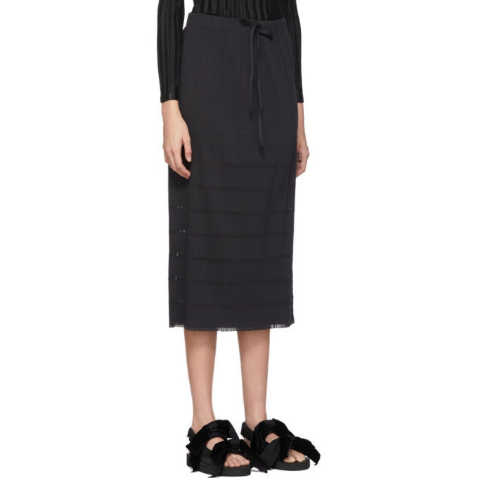 Pleats Please Issey Miyake  ~  A-Poc Basics Skirt - Black