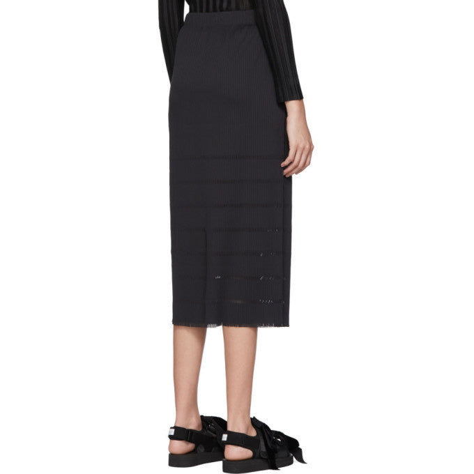 Pleats Please Issey Miyake  ~  A-Poc Basics Skirt - Black