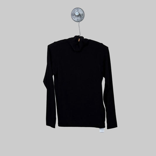 Pas de Calais  ~  Lyocell/Cashmere Turtleneck - Black