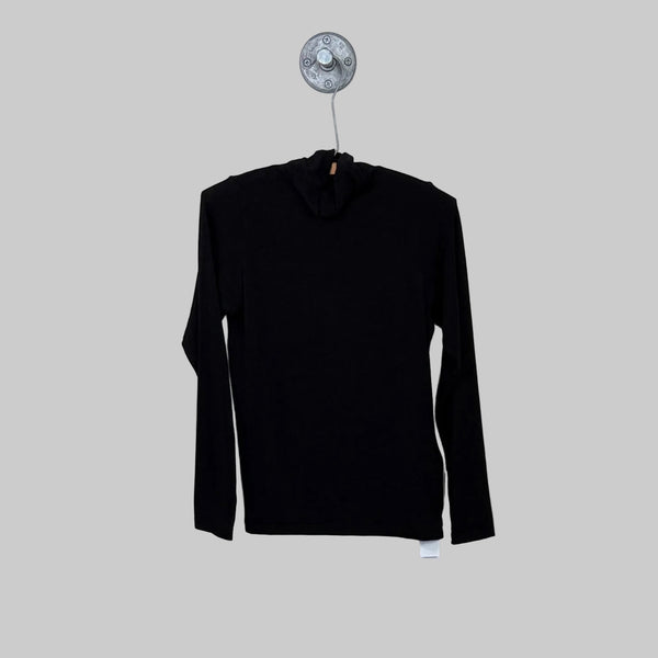 Pas de Calais  ~  Lyocell/Cashmere Turtleneck - Black