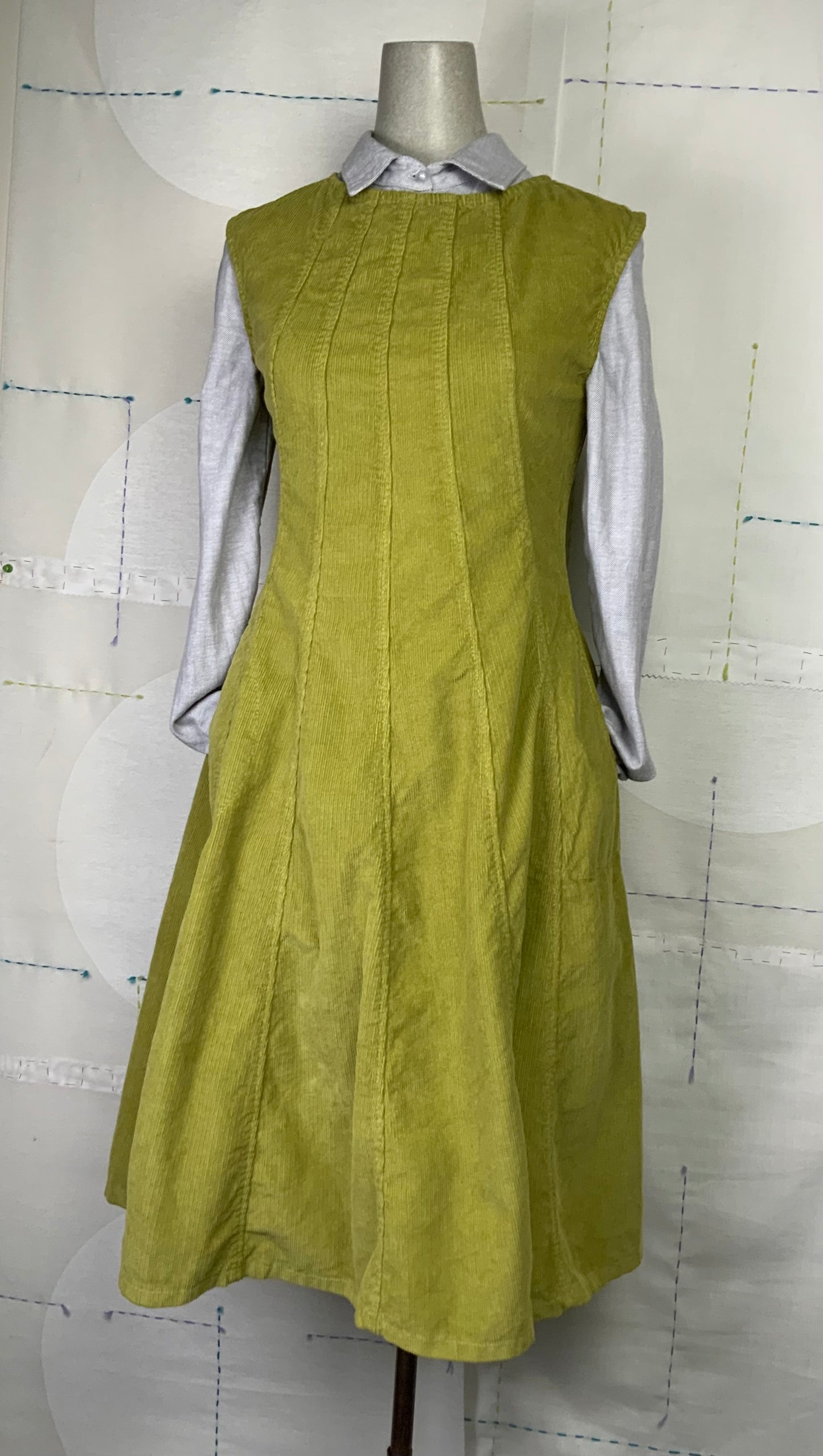 Prairie Underground  ~  New Directions Dress - Fern Corduroy