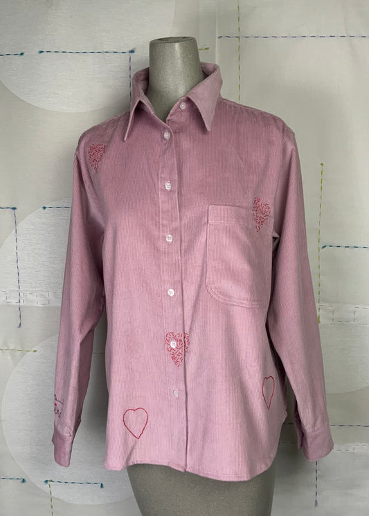 Cats With A Heart  ~  Carmen Shirt Hearts - Rose Quartz