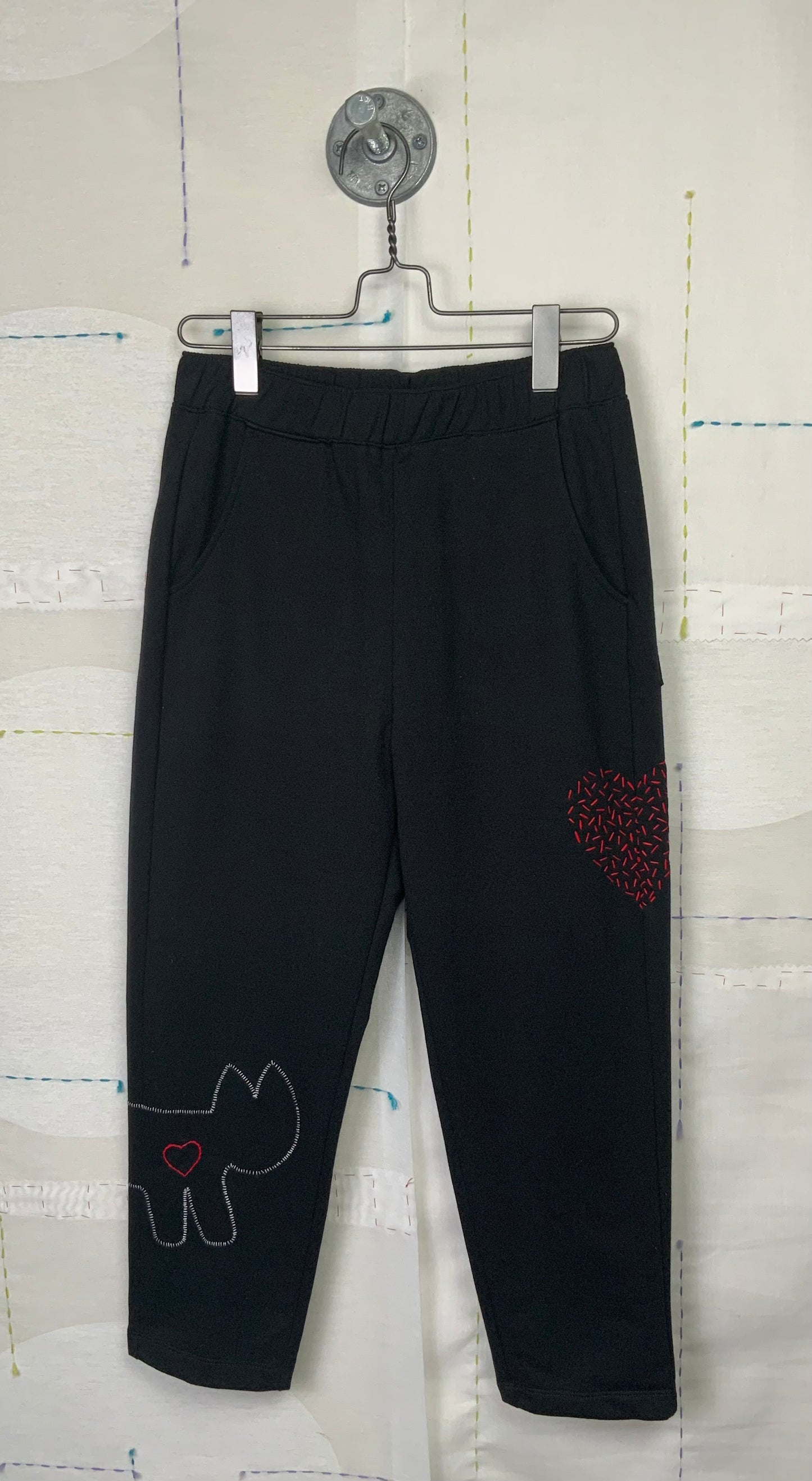 Cats With A Heart  ~  Tracksuit Pants - Black